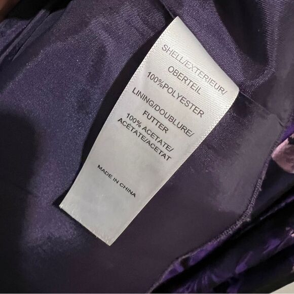 ⬇️REDUCED!! ADRIANNA PAPELL | Purple Floral Gown Women's Size 12 - Picture 9 of 16